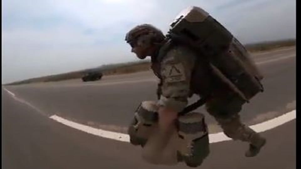 air show when man flew in air people surprised jet pack suit inventor richard browning