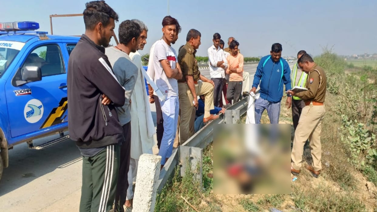 Baghpat News: Two youth have died in accident on Eastern Peripheral Expressway and Rataul-Dhikauli Road