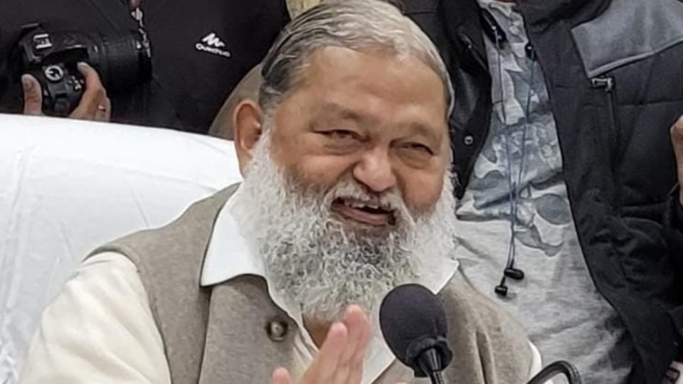 Haryana: Home Minister Anil Vij comment on Congress after BJP Win in northeastern states