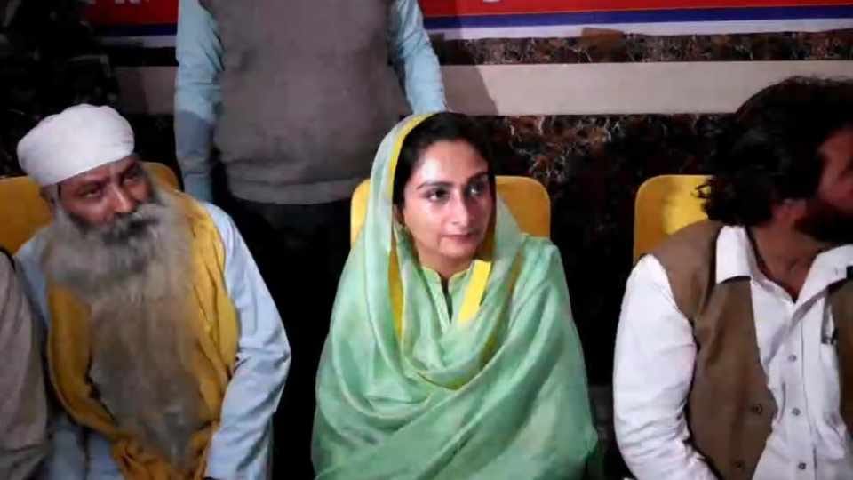 SAD MP Harsimrat Kaur Badal reached Jalandhar today