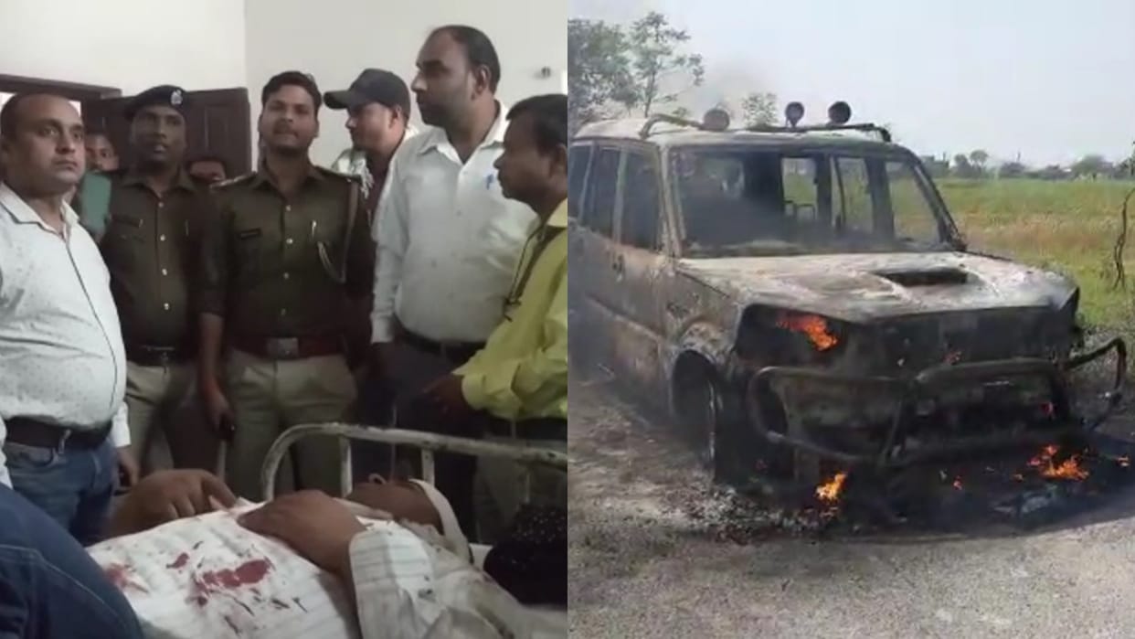 Panchayat head beat SDO Shakeel Ahmed who went to collect dues of Maharajganj electricity department in Siwan