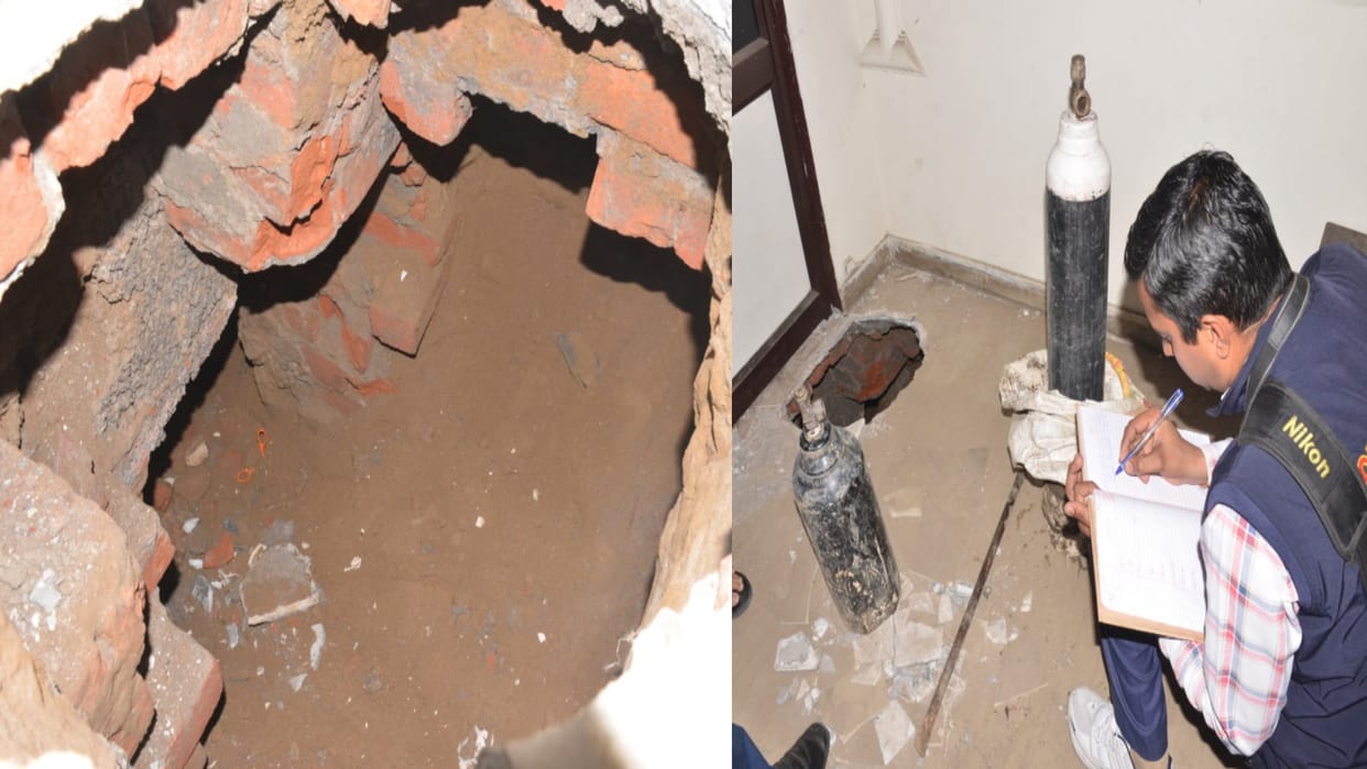 Miscreants tried to steal in a shop of bullion merchant by making a 25 meter tunnel in Meerut