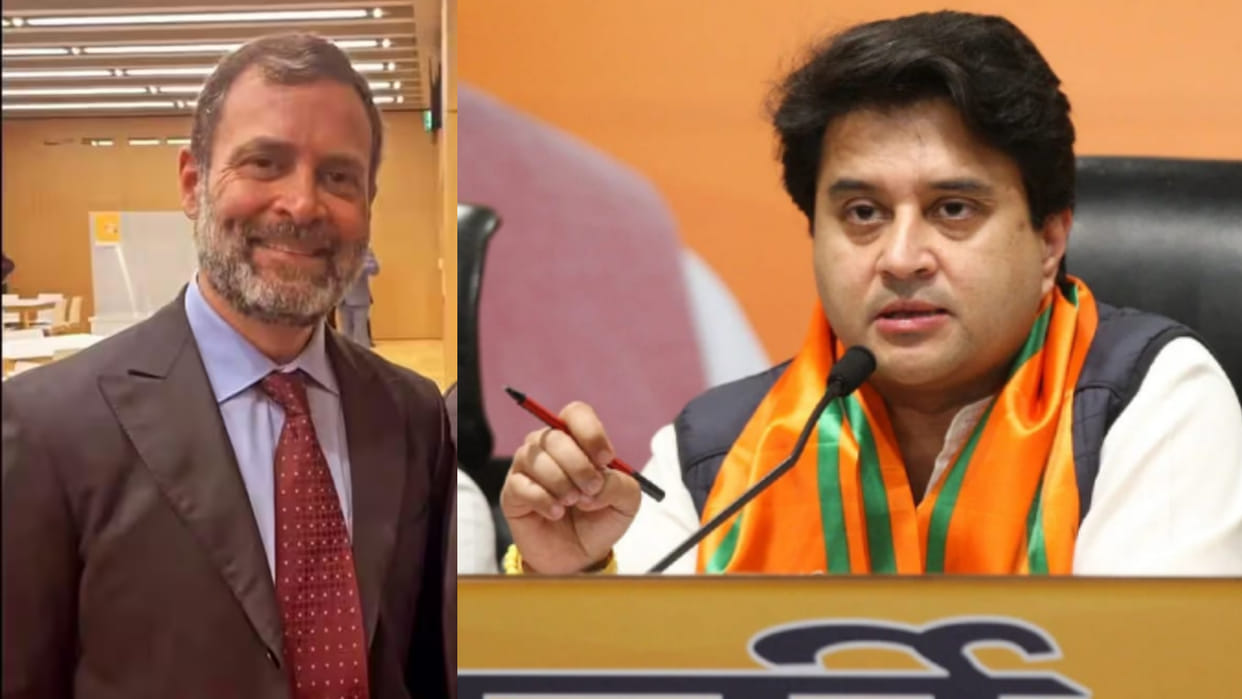 Scindia's taunt on Rahul Gandhi's new look, said- What look of Congress is left after seeing the results