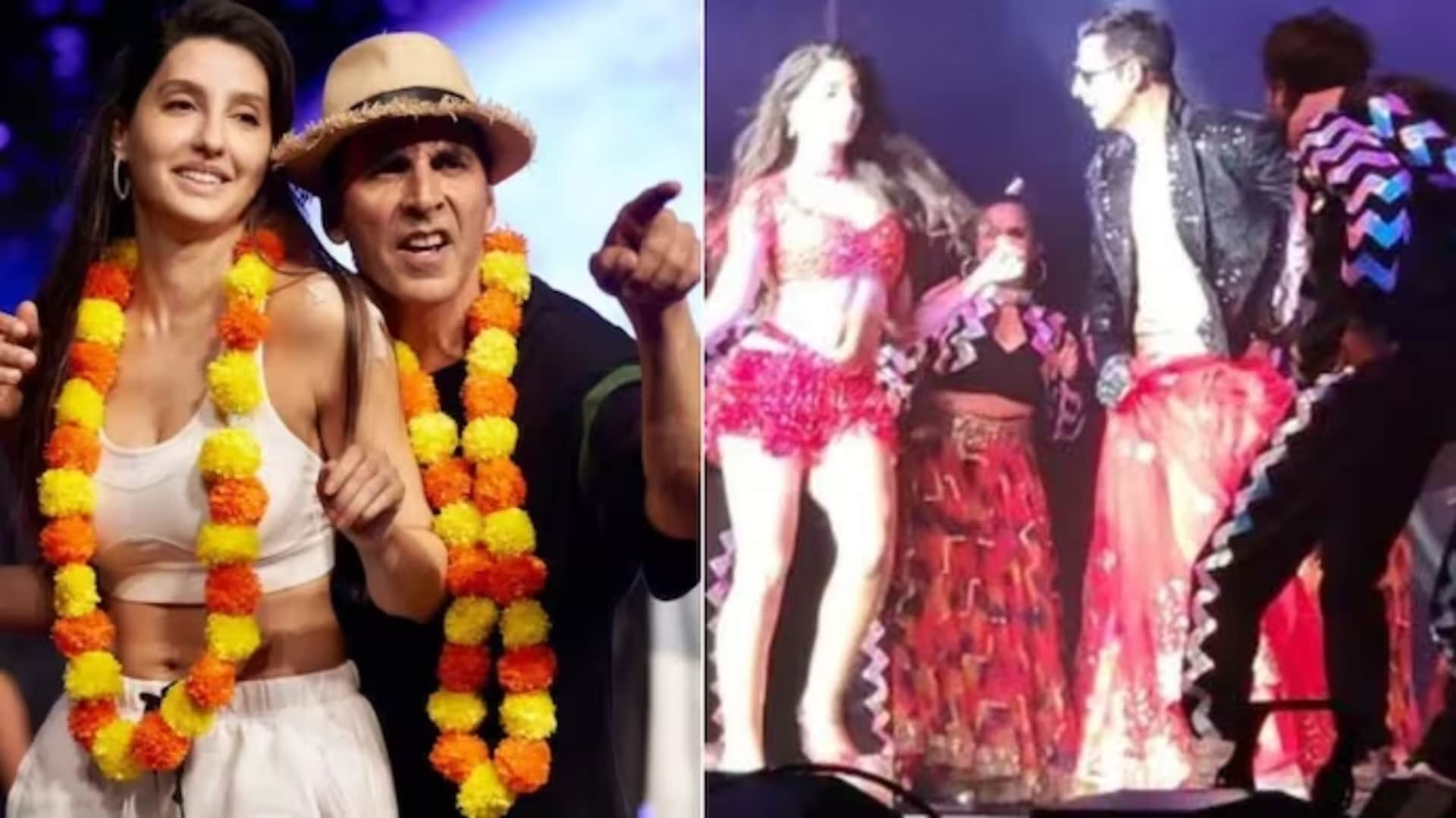 The Entertainers Akshay Kumar aparshakti kurana performed on tare gin gin song at stage see viral vedio