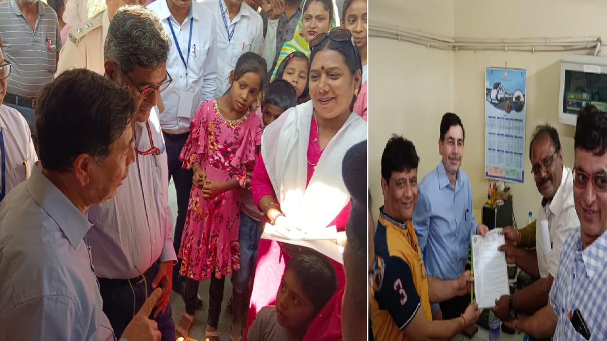 Railway GM Alok kumar inspected at Balod station on Saturday