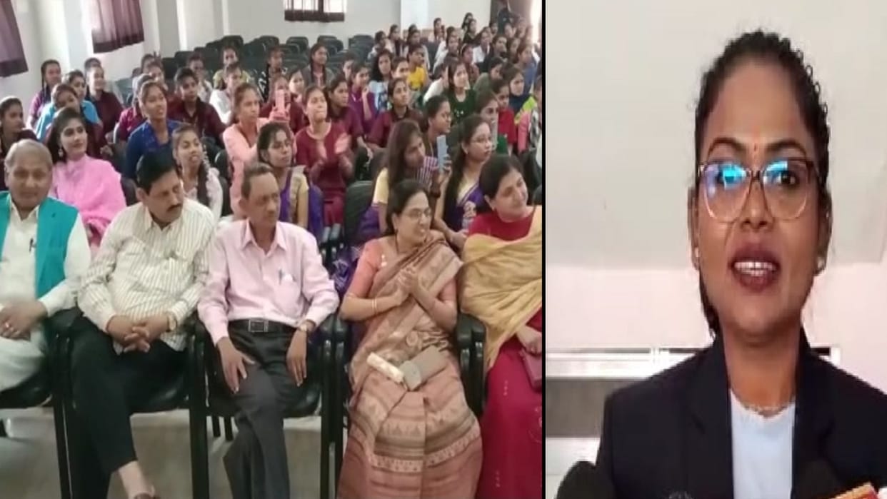 Mountaineer Naina Singh participated in Women Day organized at Kamla Devi Rathi Mahila Mahavidyalaya