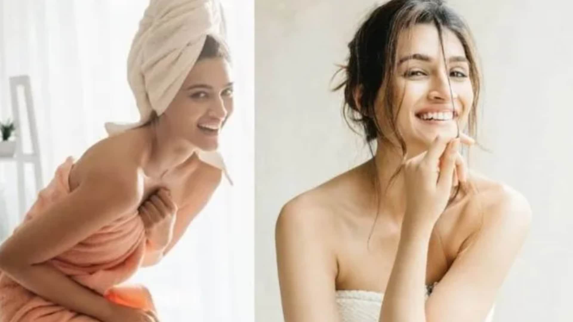 Bollywood Actress Bold Photoshoot In towel Kriti sanon Alia Bhatt Deepika Padukone Shraddha Kapoor Sonakshi