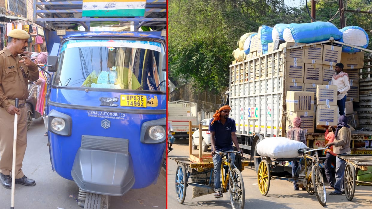 no jam in Sahebganj under supervision of police