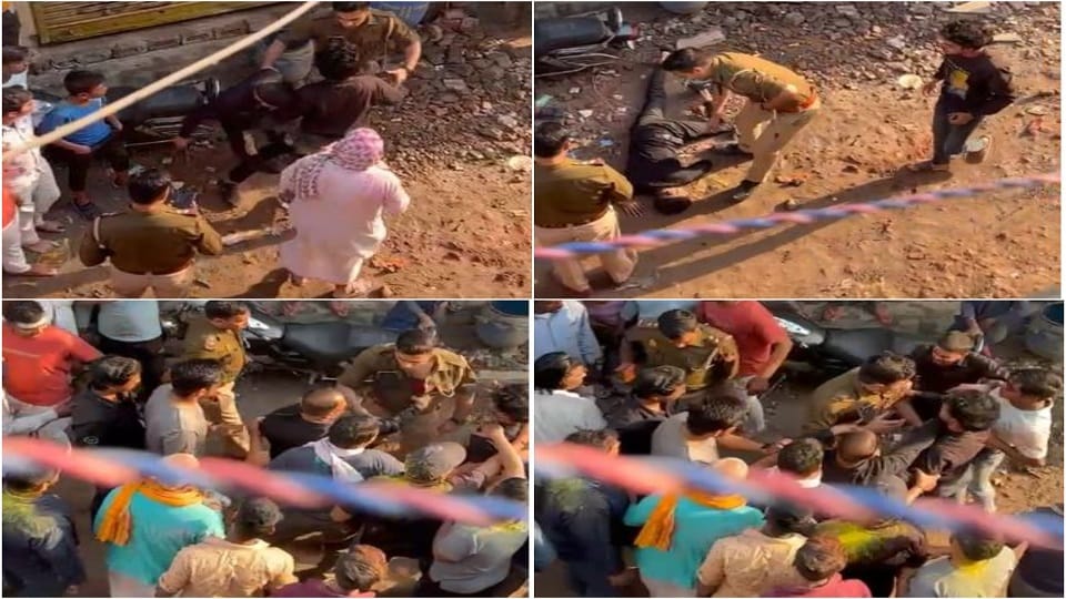 Two devotees doing circumambulation in Vrindavan were beaten up by police one fainted