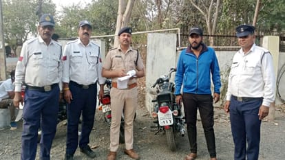 पांच हजार रुपये का चालान ठोक दिया