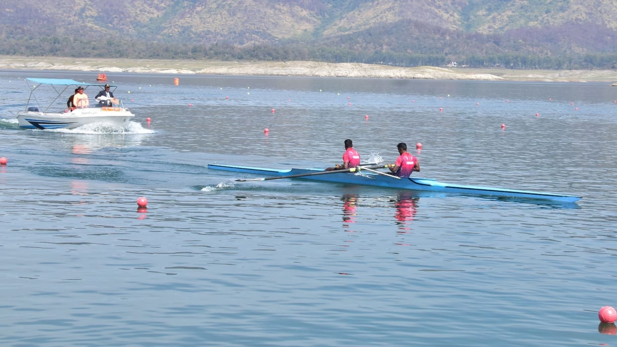 22nd all india police water sports championship ITBP team wins gold medal in Kayaking 1000 meter event