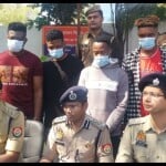 पुलिस की गिरफ्त में आरोपी