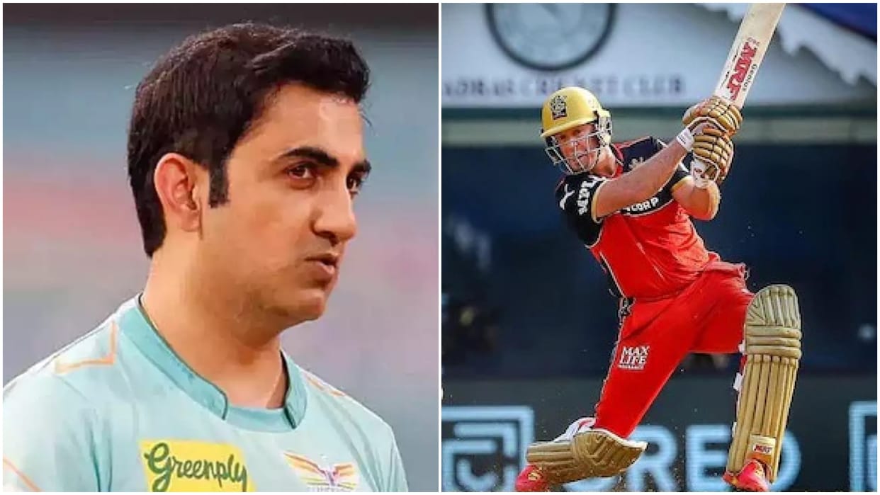 Gautam Gambhir said about ab de Villiers he only made personal records Fans angry on social media