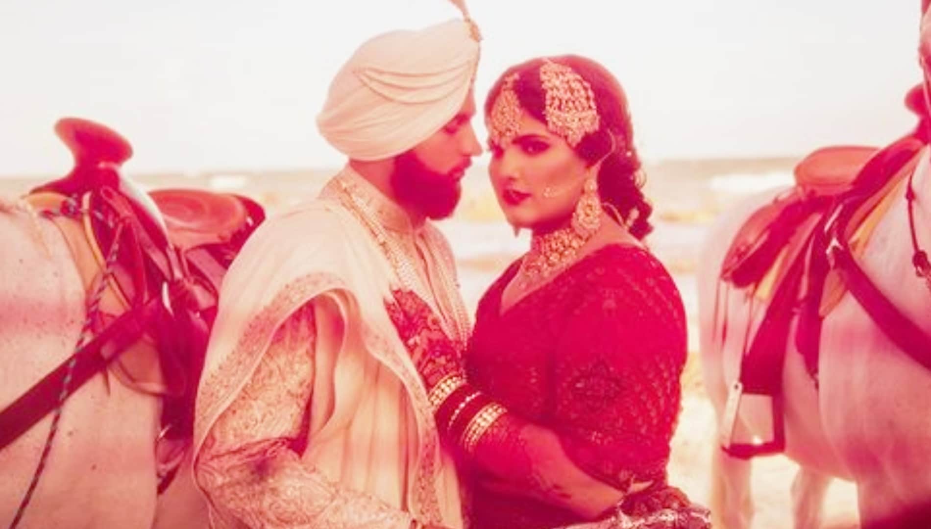 karan aujla married with long time girlfriend palak punjabi singer wedding photos goes viral on social media