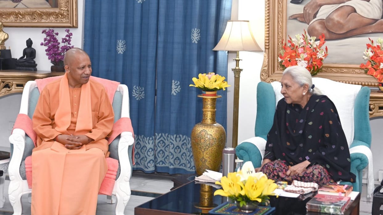 CM Yogi Adityanath meets to UP Governor Anandi Ben Patel.
