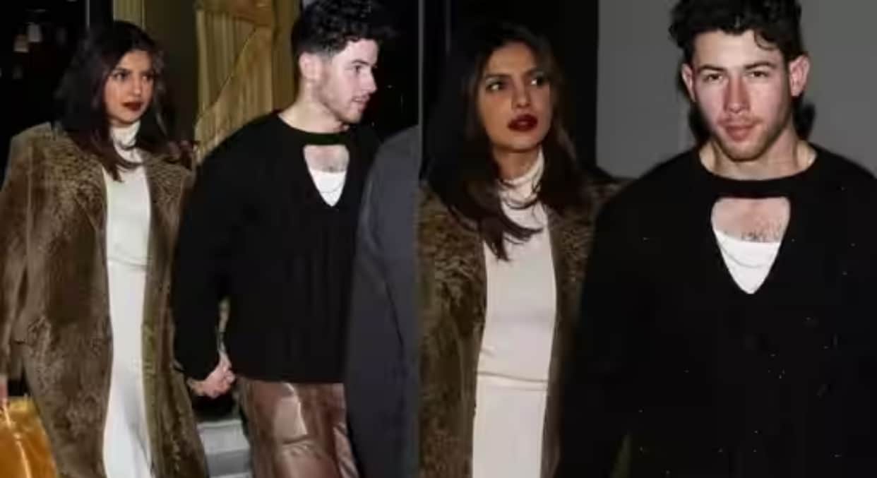 Priyanka Chopra and Nick Jonas looks stylish and walk hand in hand as they arrive for Paris Fashion Week
