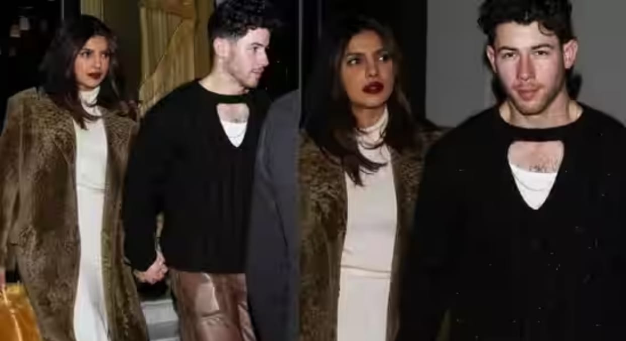 Priyanka Chopra and Nick Jonas looks stylish and walk hand in hand as they arrive for Paris Fashion Week