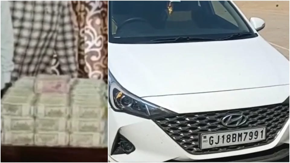 Police seized three crore rupees from the car in Sirohi two youths arrested