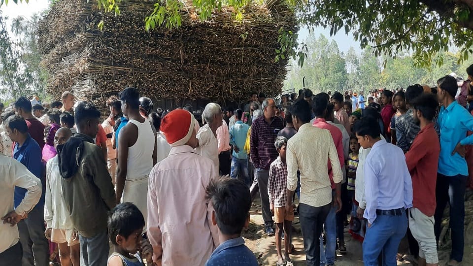 Woman crushed to death by sugarcane loaded tractor-trolley in Pilibhit
