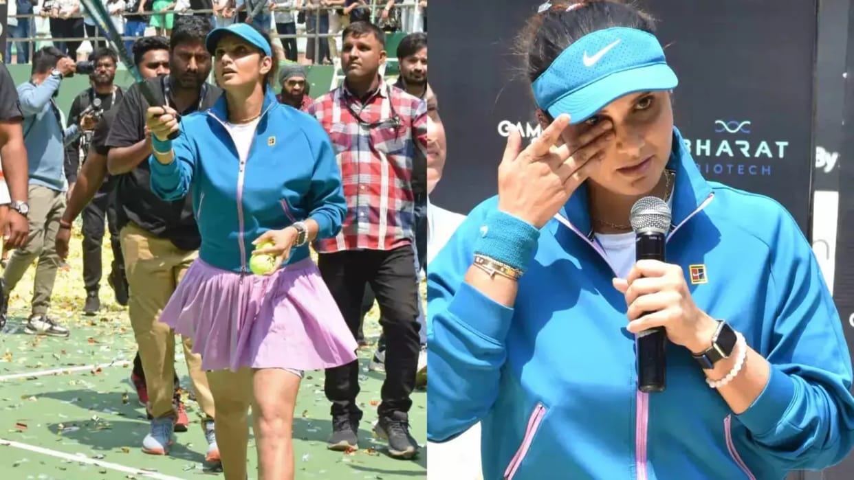 Sania Mirza Farewell Sania ends her career with tears of joy