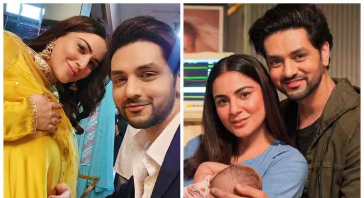 Shraddha Arya shared a Baby photo on her Instagram Handle from the set of Kundali Bhagya with Shakti Arora