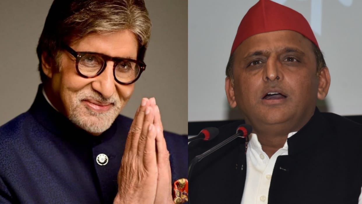 Akhilesh Yadav says get well soon to Amitabh Bachchan.