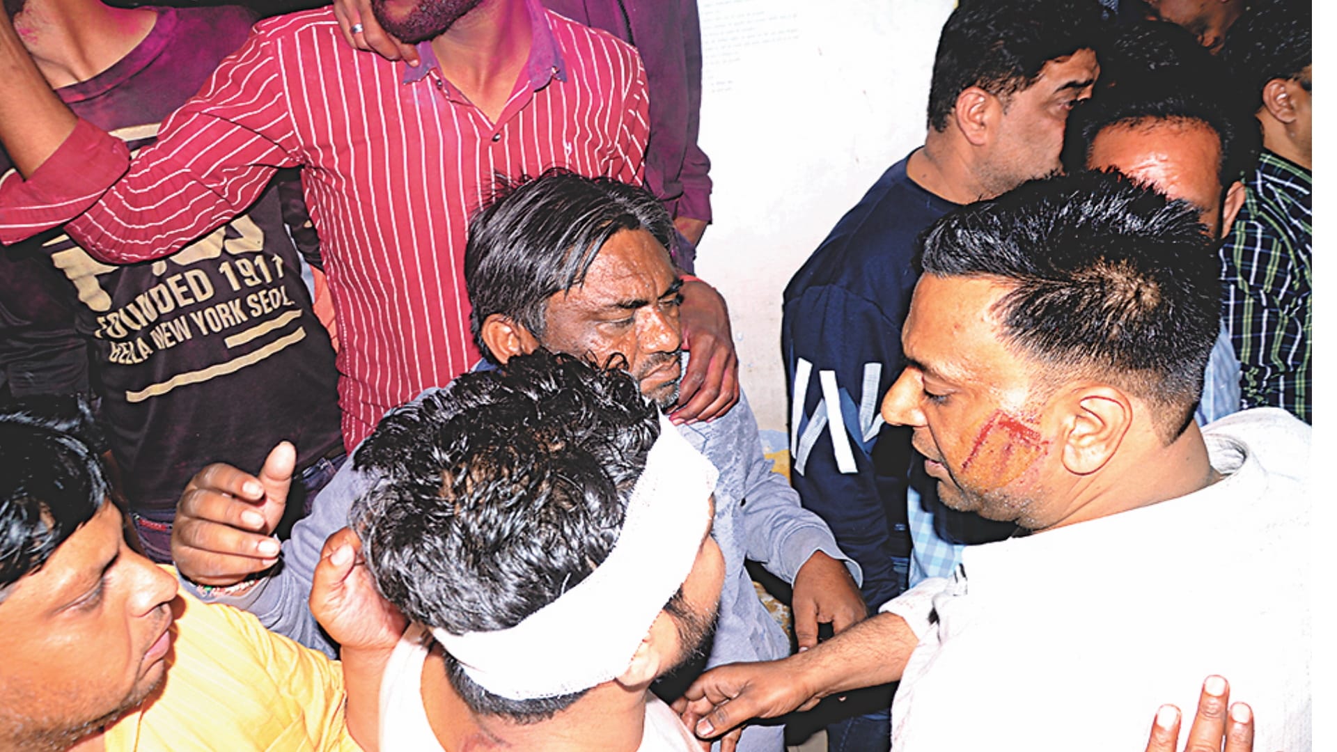 Uproar over donations: Women pelted stones from rooftops, threw bottles, police monitors with drones