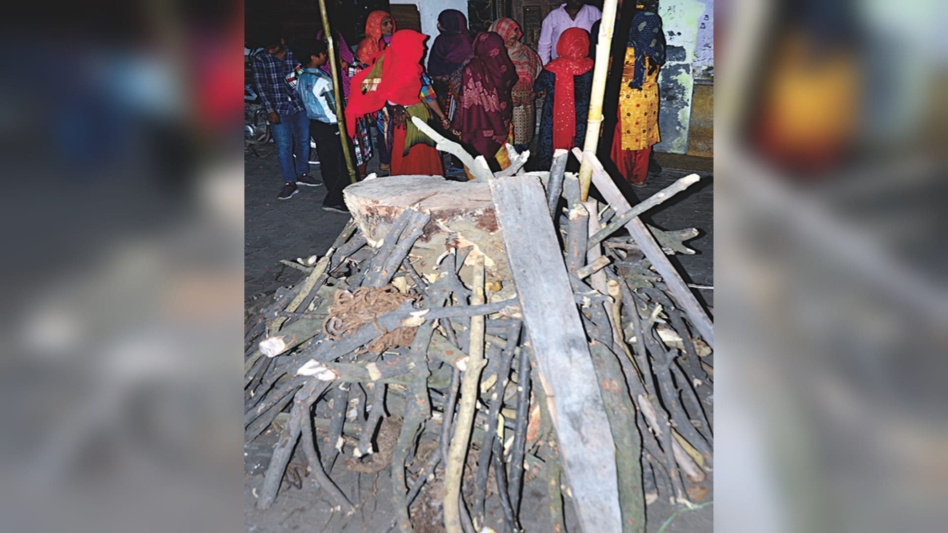 Uproar over donations: Women pelted stones from rooftops, threw bottles, police monitors with drones