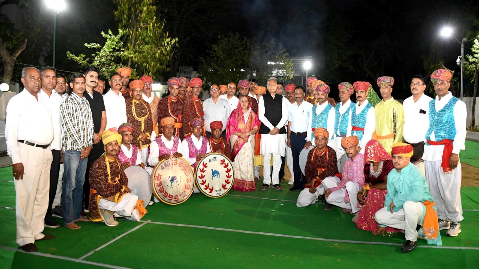 Rajasthan CM Ashok Gehlot performed Holika Dahan at Chief Minister residence