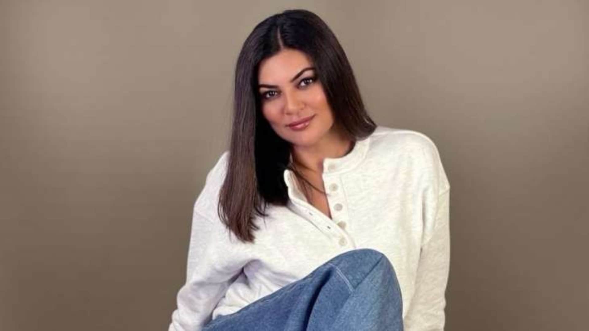 Bollywood Actress Sushmita Sen Workout after Heart Attack photo goes Viral on Social media