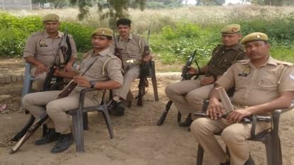 बिटिया के गांव में होली के त्यौहार पर तैनात पुलिस