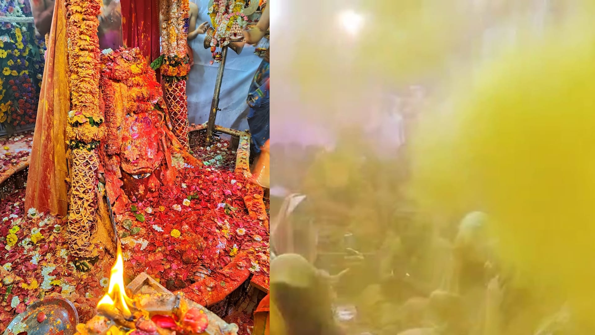 Ujjain Mahakal Holi 2023: Herbal Holi Colors Used in Mahakaleshwar Temple Ujjain See Photos