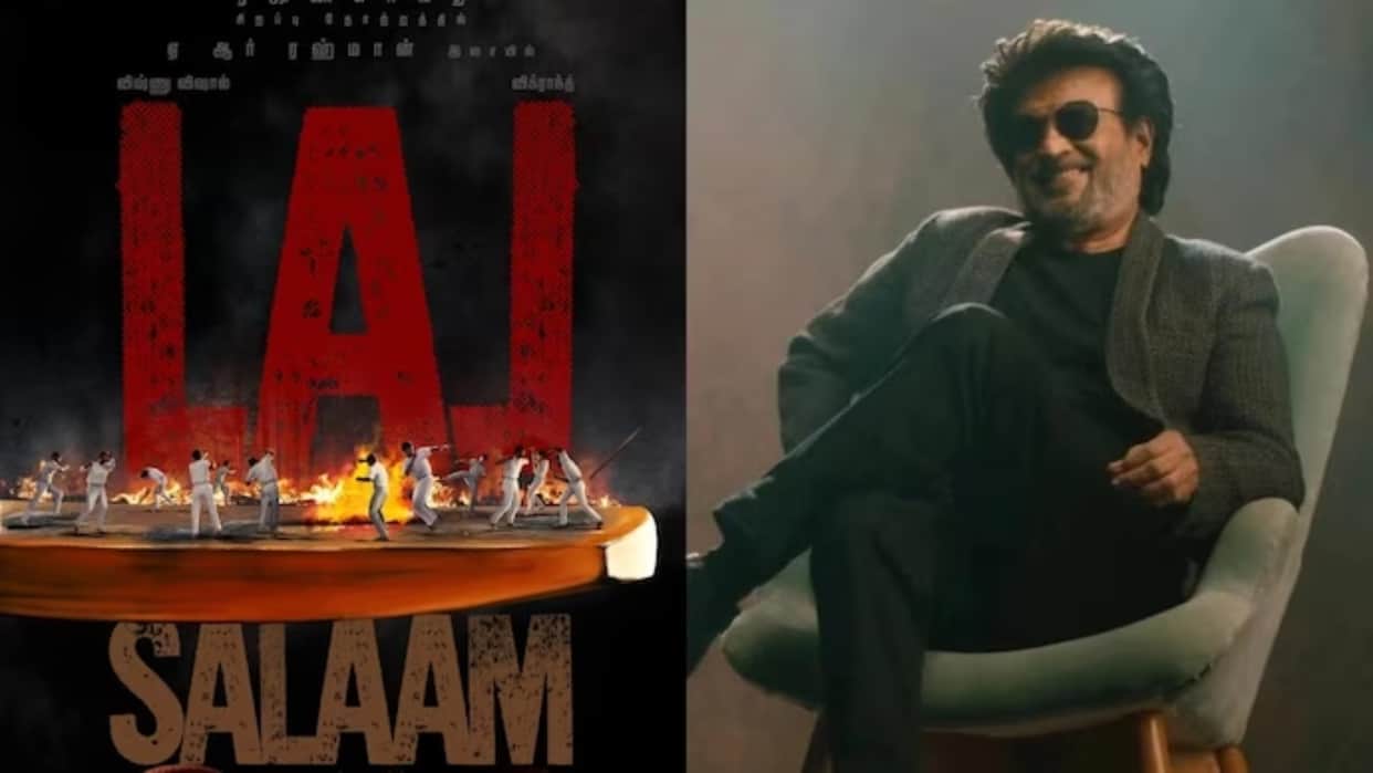 Rajinikanth Lal Salaam shoot begins First poster out Thalaiva cameo in Aishwarya Rajinikanth directorial film