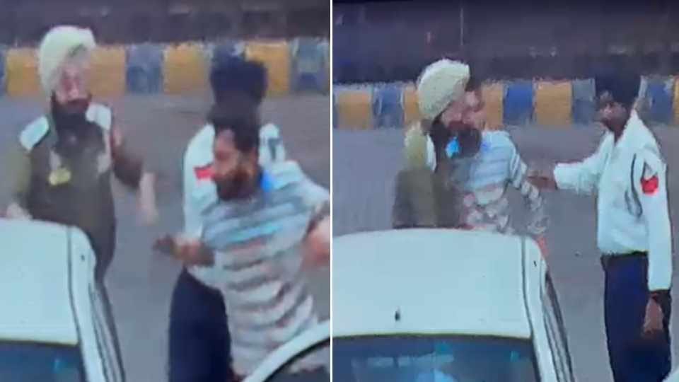 Petrol pump salesman beaten up by two traffic police personnel in Firozpur