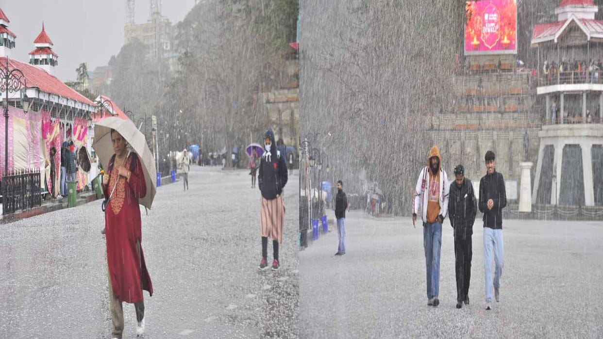 Himachal Weather update: Coldness increased due to rain in Shimla