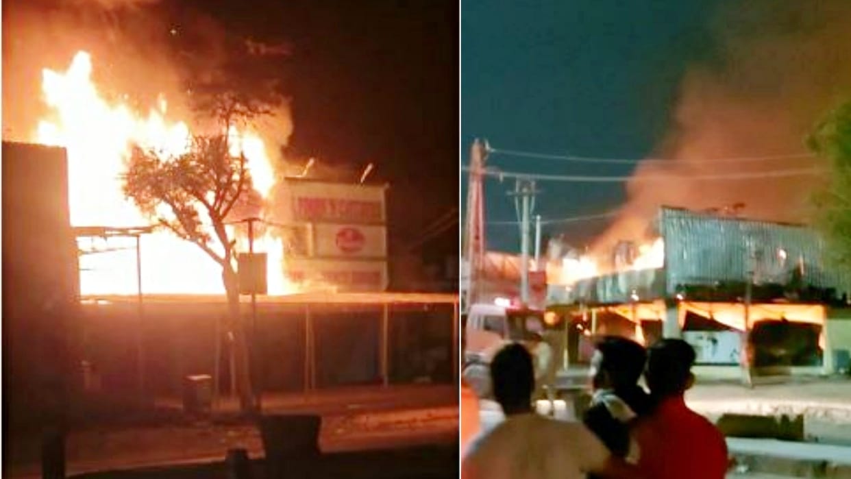 Two laborers died due to fire in restaurant on Jaipur Road