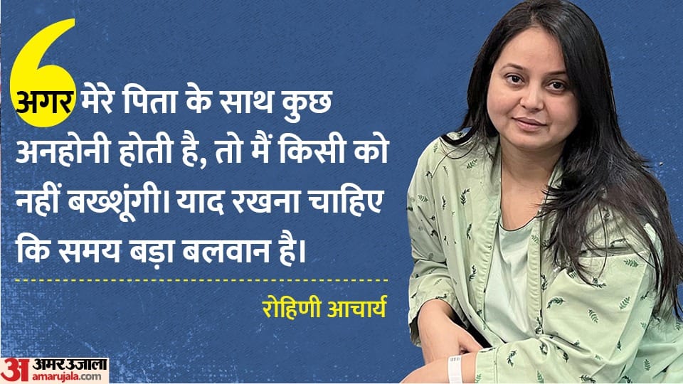 CBI grilling Lalu Daughter Rohini says papa being harassed Latest News Update