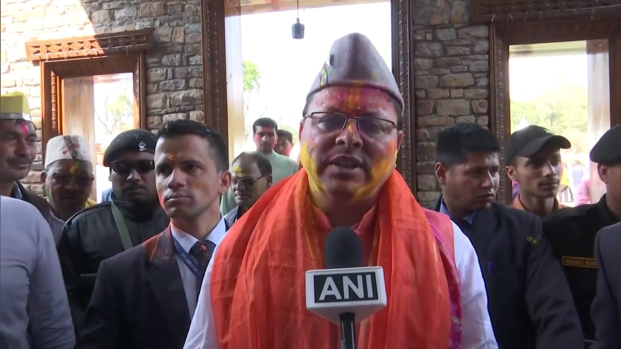 Holi 2023 Uttarakhand CM Pushkar Singh Dhami Congratulated public
