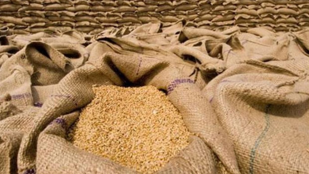 Truck driver was doing black marketing of government wheat police seized 30 sacks of grain