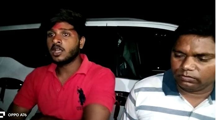 The attackers surrounded the driver of the district panchayat member, saved his life by hiding in the wheat fi