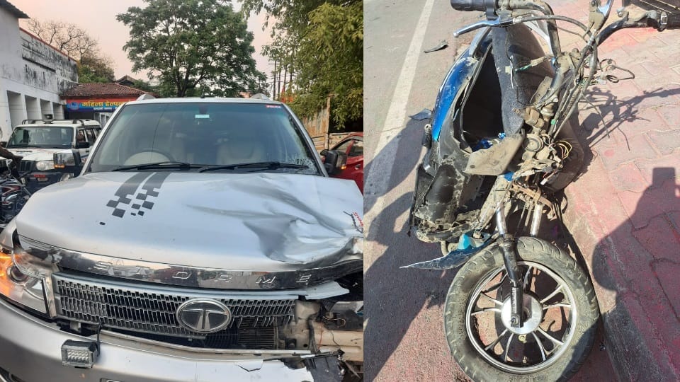 Haldwani News Two friends Scooty Accident  on Holi one died