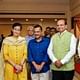 Aap Ministers- Saurabh Bhardwaj and Atishi Marlena with CM Kejriwal and Delhi LG
