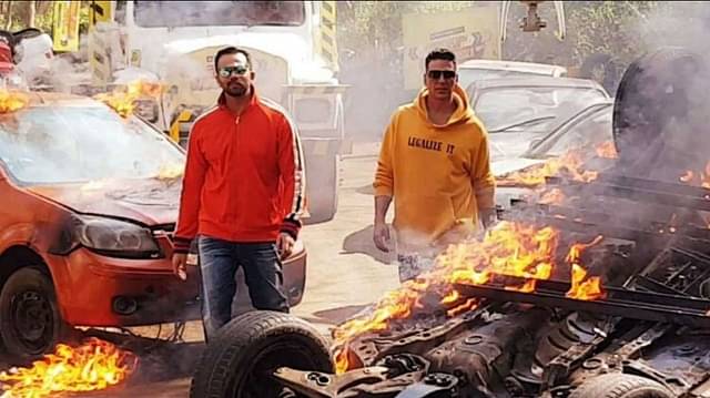 रोहित शेट्टी के साथ अक्षय कुमार