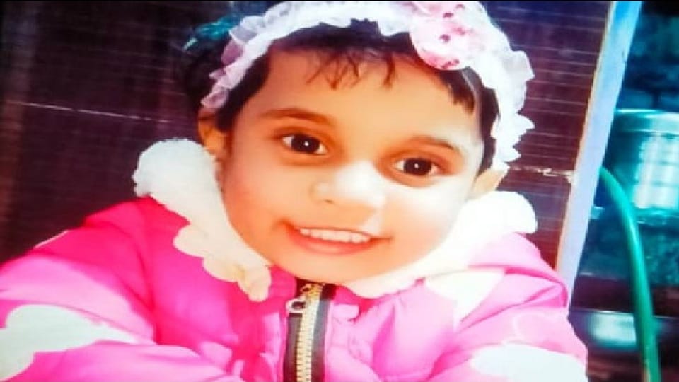 Three-year-old girl missing day Holi in Meerut