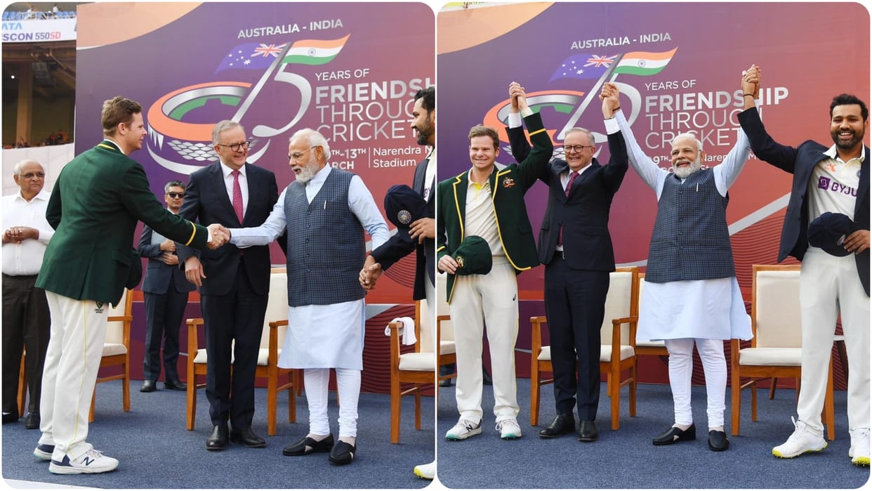 IND vs AUS PM Narendra Modi Win hearts with his gesture in Ahmedabad Test