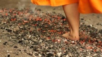 Even today in the villages of Malwa-Nimar, people walk barefoot on burning coals