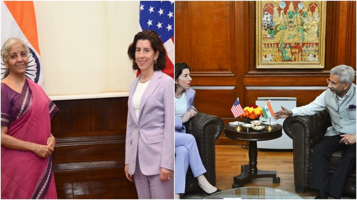 US Commerce Secy Gina Raimondo meets sitharaman, jaishankar and pradhan