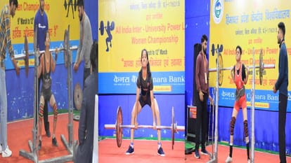 All India Women's Inter University Power Lifting Competition in dharamshala,