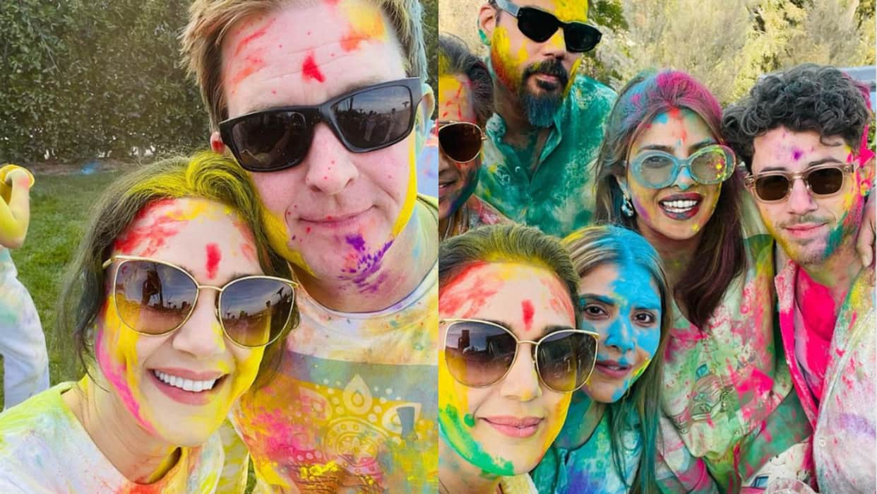 Preity Zinta Priyanka Chopra Shared Holi Celebration photos on instagram With Their Husbands