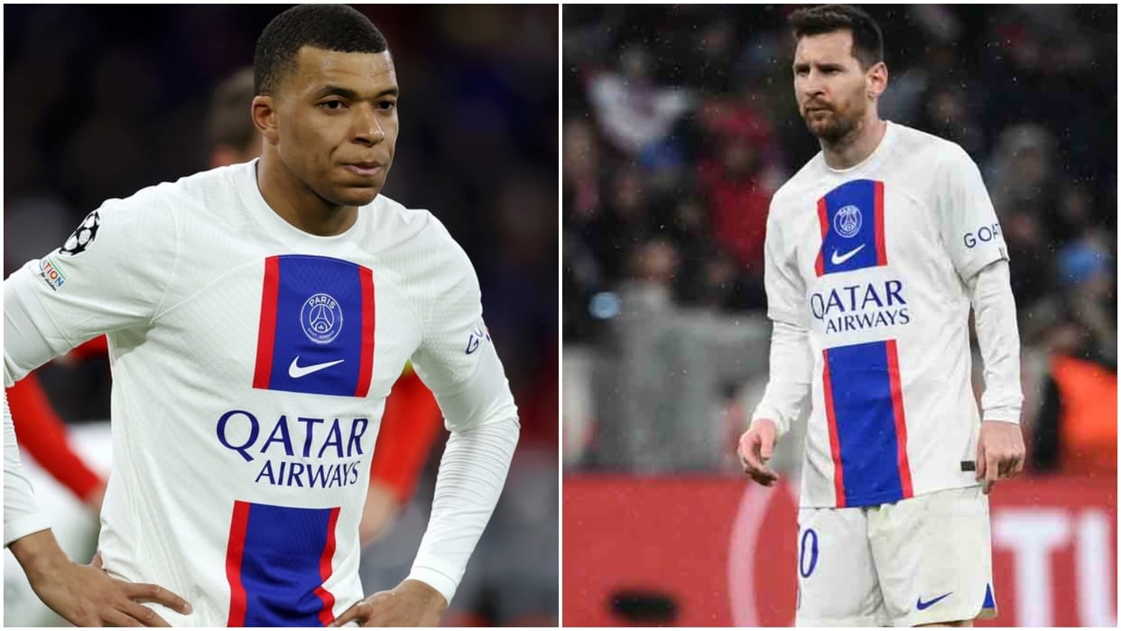 Lionel Messi Mbappe team Paris St Germain out of Champions League Bayern Munich won
